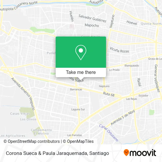 Corona Sueca & Paula Jaraquemada map