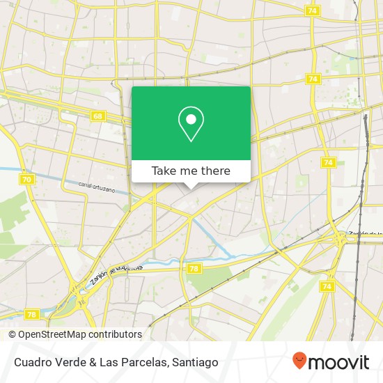 Mapa de Cuadro Verde & Las Parcelas