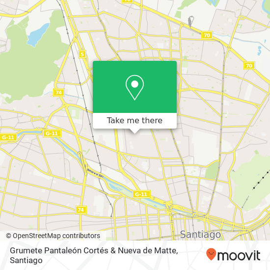 Grumete Pantaleón Cortés & Nueva de Matte map