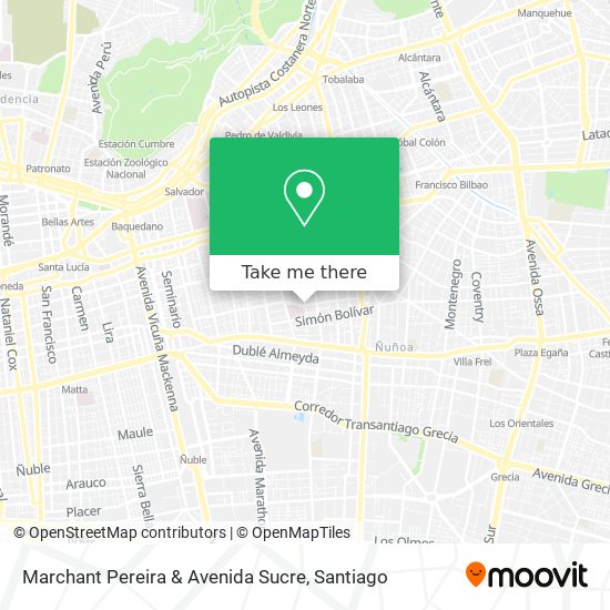 Marchant Pereira & Avenida Sucre map
