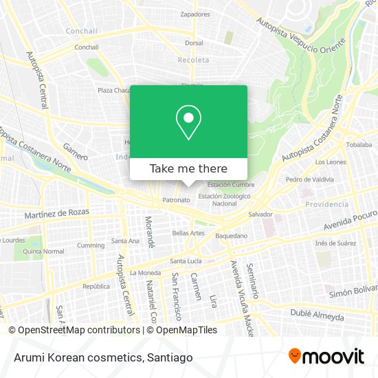 Arumi Korean cosmetics map