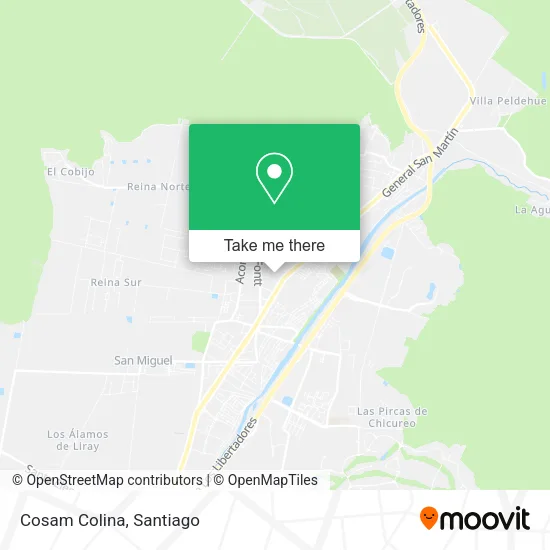 Cosam Colina map