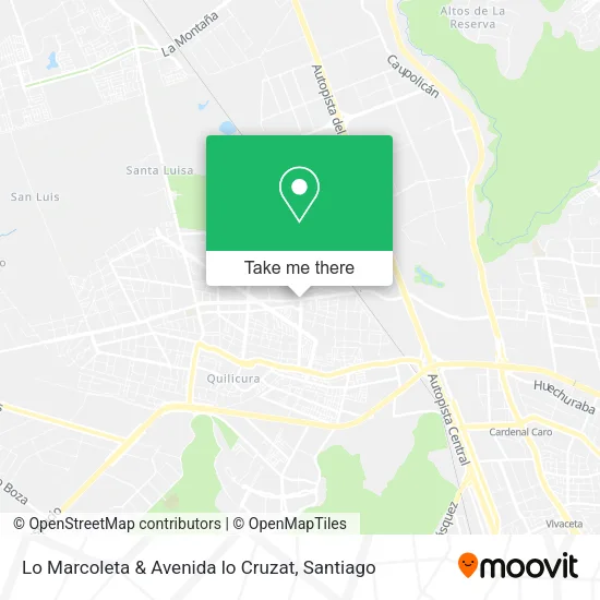 Lo Marcoleta & Avenida lo Cruzat map