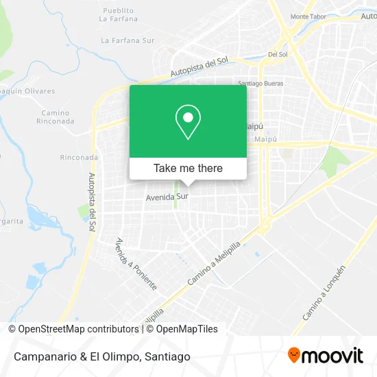 Campanario & El Olimpo map