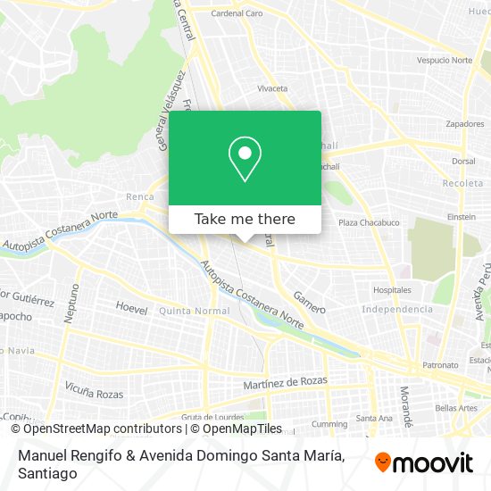 Manuel Rengifo & Avenida Domingo Santa María map