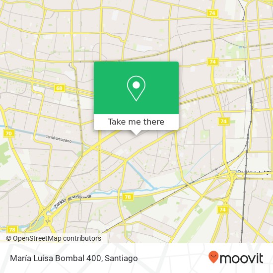 María Luisa Bombal 400 map