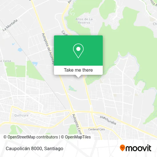 Caupolicán 8000 map