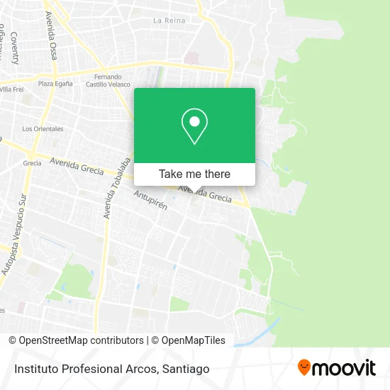 Instituto Profesional Arcos map