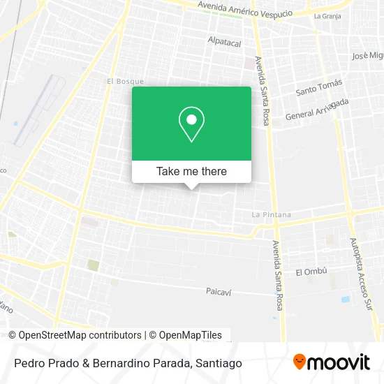 Pedro Prado & Bernardino Parada map