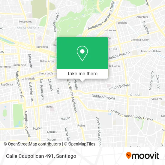 Calle Caupolican 491 map
