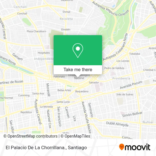 El Palacio De La Chorrillana. map