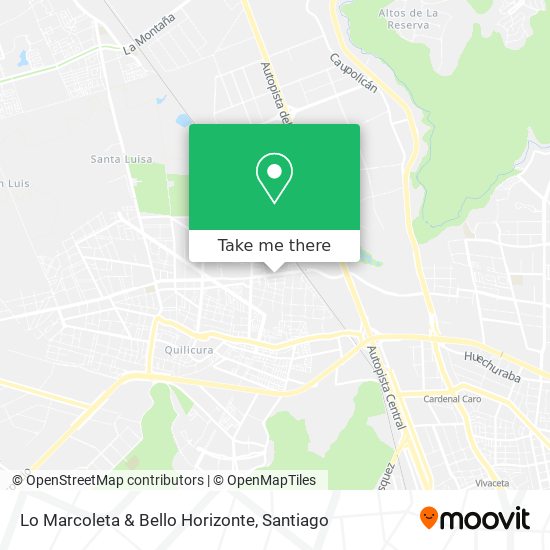 Lo Marcoleta & Bello Horizonte map