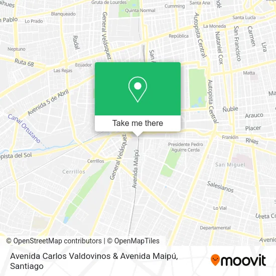 Avenida Carlos Valdovinos & Avenida Maipú map