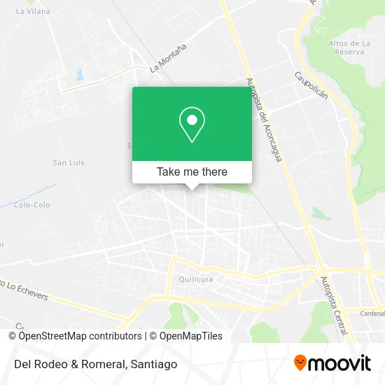 Del Rodeo & Romeral map