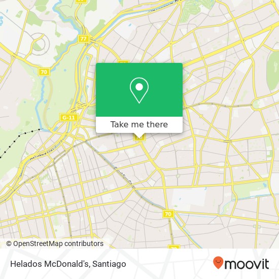 Helados McDonald's map