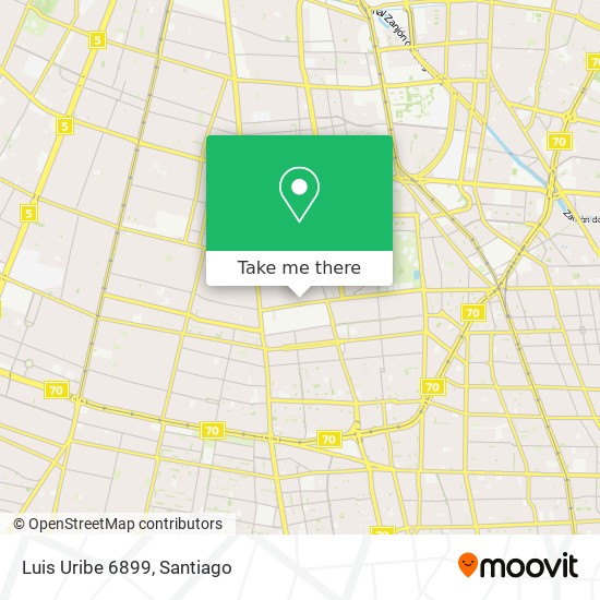 Luis Uribe 6899 map