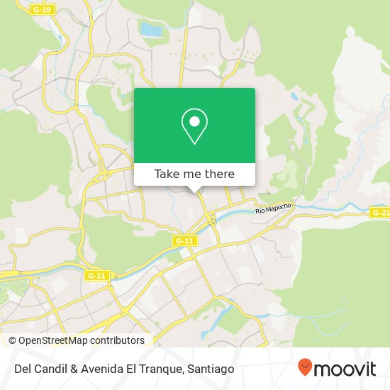 Del Candil & Avenida El Tranque map