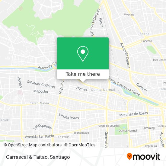 Carrascal & Taitao map