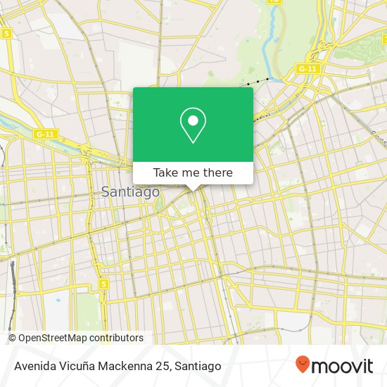 Avenida Vicuña Mackenna 25 map