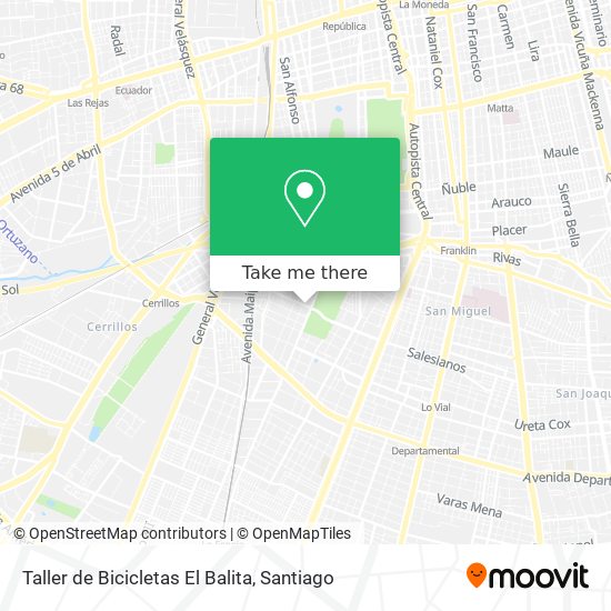 Taller de Bicicletas El Balita map