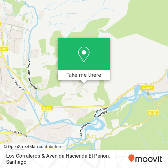 Los Corraleros & Avenida Hacienda El Penon map