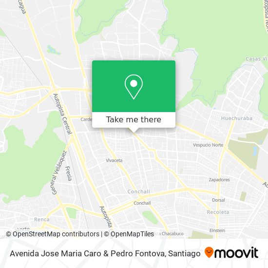 Avenida Jose Maria Caro & Pedro Fontova map