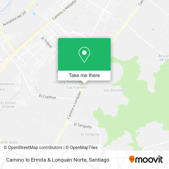 Camino lo Ermita & Lonquén Norte map