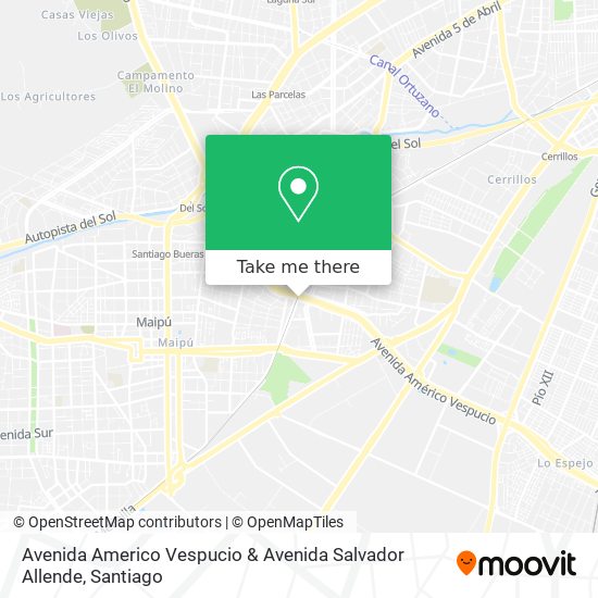 Mapa de Avenida Americo Vespucio & Avenida Salvador Allende