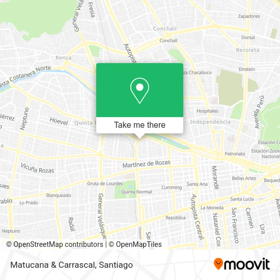 Matucana & Carrascal map