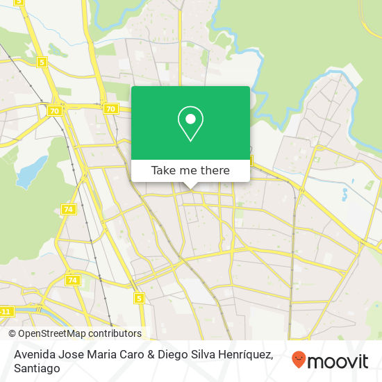 Avenida Jose Maria Caro & Diego Silva Henríquez map