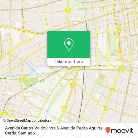 Avenida Carlos Valdovinos & Avenida Pedro Aguirre Cerda map