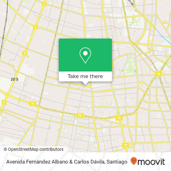 Avenida Fernández Albano & Carlos Dávila map