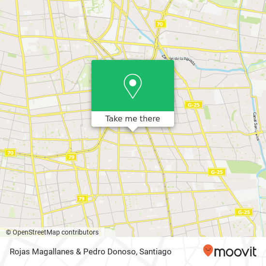 Mapa de Rojas Magallanes & Pedro Donoso