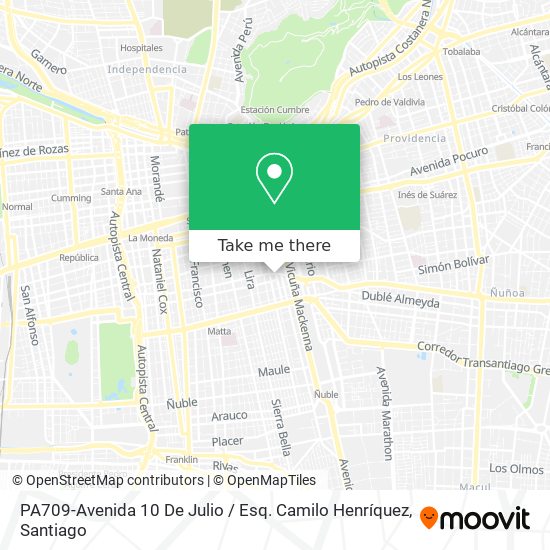 Mapa de PA709-Avenida 10 De Julio / Esq. Camilo Henríquez