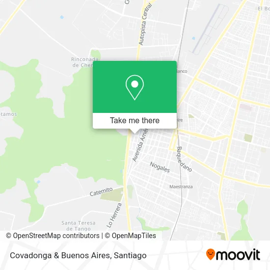 Covadonga & Buenos Aires map