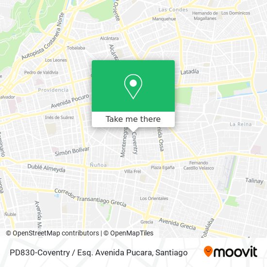 PD830-Coventry / Esq. Avenida Pucara map