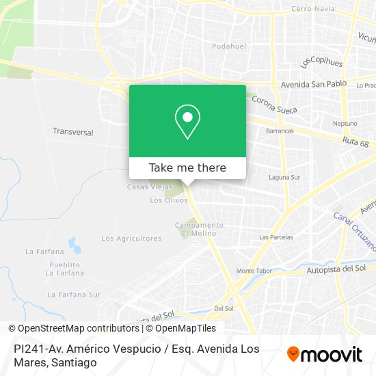 PI241-Av. Américo Vespucio / Esq. Avenida Los Mares map