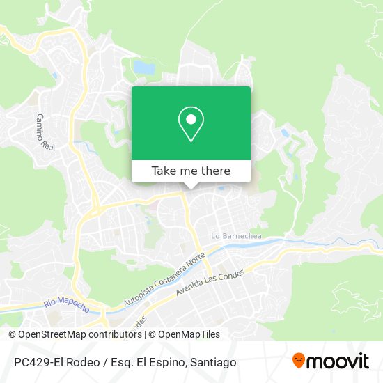 PC429-El Rodeo / Esq. El Espino map