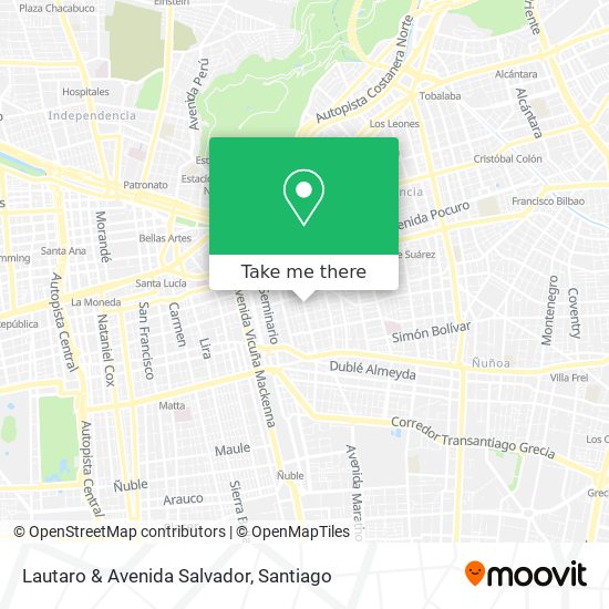 Mapa de Lautaro & Avenida Salvador