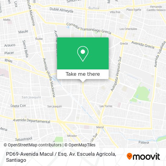 PD69-Avenida Macul / Esq. Av. Escuela Agrícola map