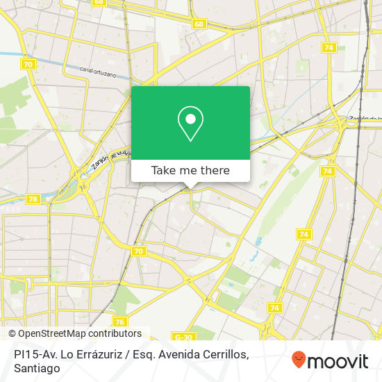 PI15-Av. Lo Errázuriz / Esq. Avenida Cerrillos map