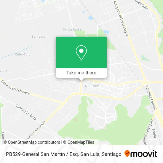 PB529-General San Martín / Esq. San Luis map