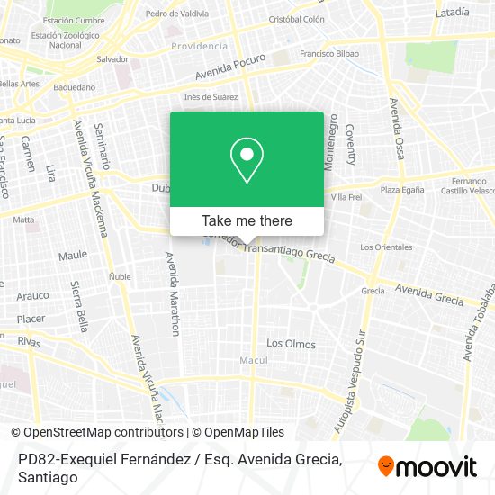 PD82-Exequiel Fernández / Esq. Avenida Grecia map