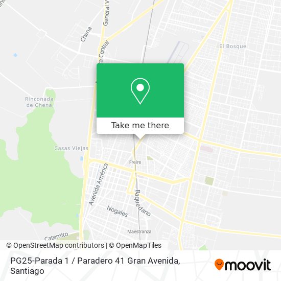 PG25-Parada 1 / Paradero 41 Gran Avenida map