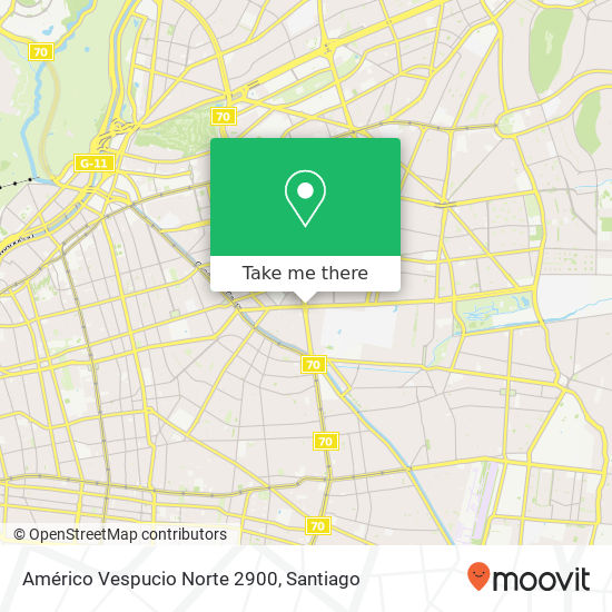Américo Vespucio Norte 2900 map