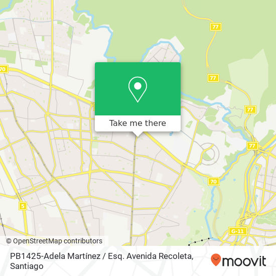 PB1425-Adela Martínez / Esq. Avenida Recoleta map