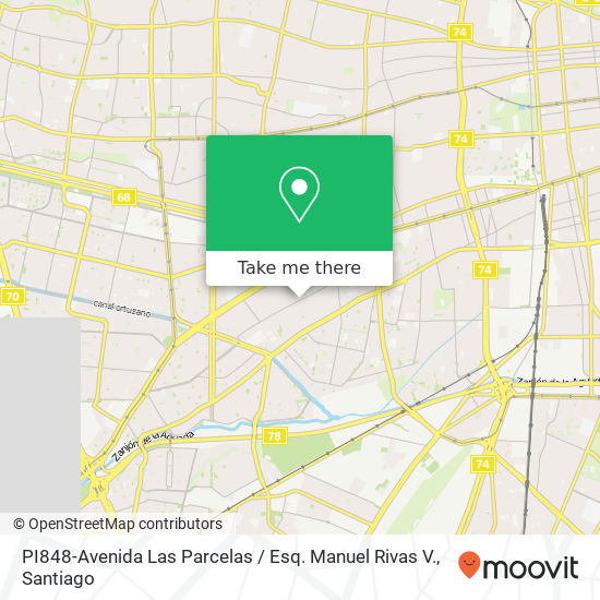 Mapa de PI848-Avenida Las Parcelas / Esq. Manuel Rivas V.