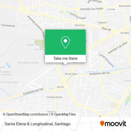 Santa Elena & Longitudinal map