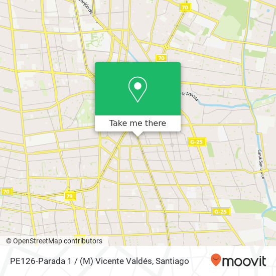 PE126-Parada 1 / (M) Vicente Valdés map