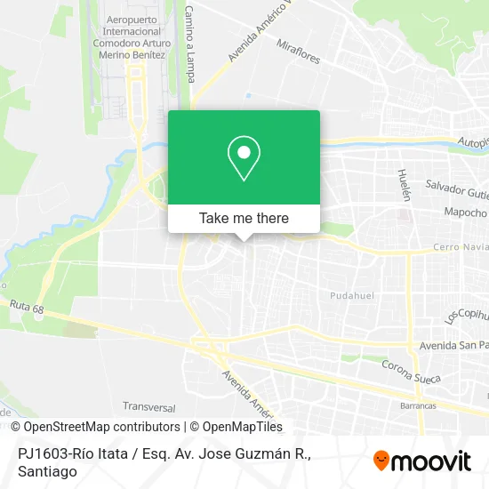 PJ1603-Río Itata / Esq. Av. Jose Guzmán R. map